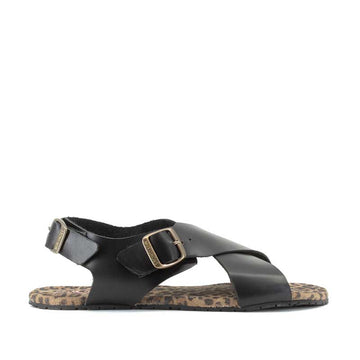 Mukishoes Sandal Ericeira - Black Leo, outer side view.