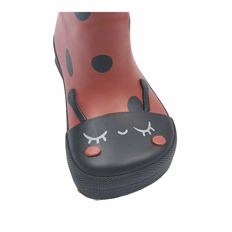 Mikk-Line Kids Barefoot Wellingtons - Ladybird