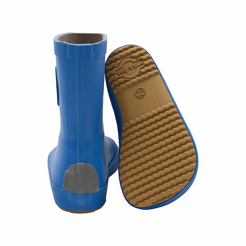 Mikk-Line Kids Barefoot Wellingtons - Strong Blue
