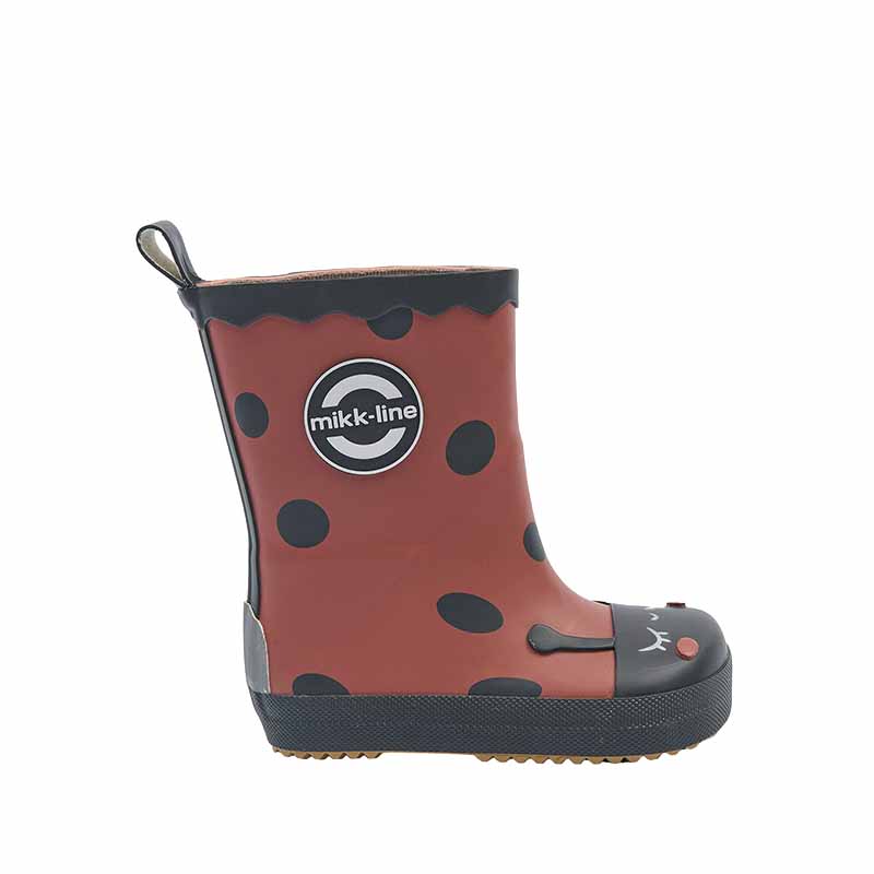Mikk-Line Kids Barefoot Wellingtons - Ladybird
