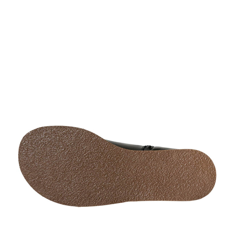 Anya's Faye Boot - Black, sole view.