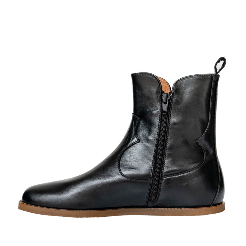 Anya's Faye Boot - Black, inner side view.