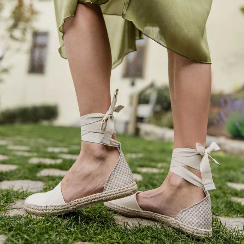 Shapen Women's Festa Espadrilles - Natural Vegan
