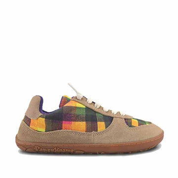 PaperKrane Adults Shoe - Funky Checks, outer side view.