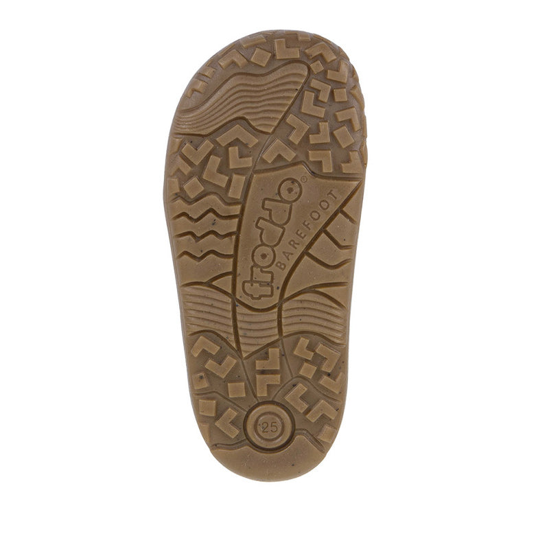 Froddo Kids Barefoot Wooly Slipper - Denim, sole view.