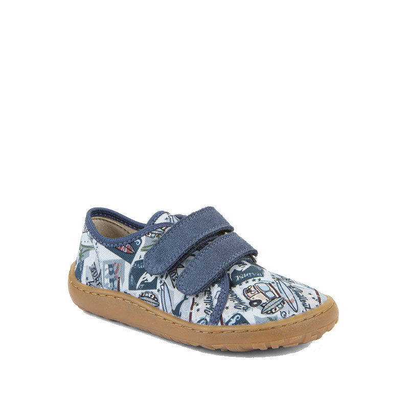 Froddo Barefoot Canvas Shoes - Light Blue Surf