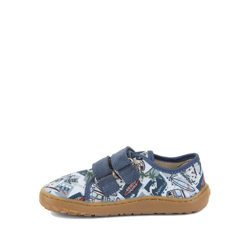 Froddo Barefoot Canvas Shoes - Light Blue Surf