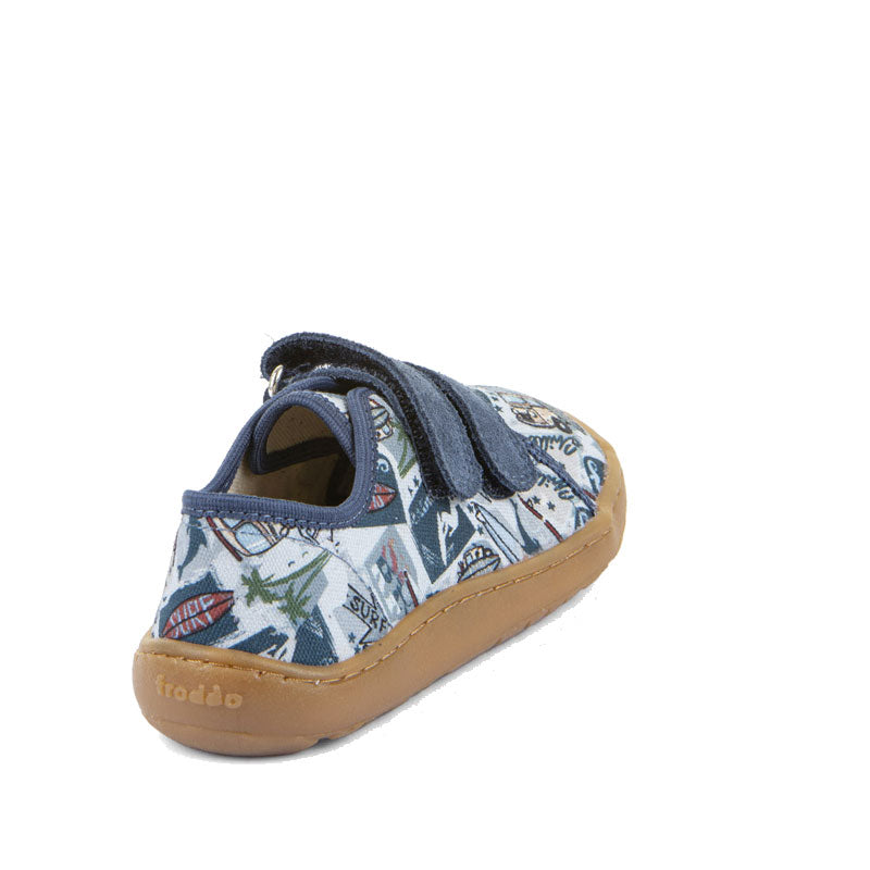 Froddo Barefoot Canvas Shoes - Light Blue Surf
