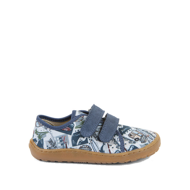Froddo Barefoot Canvas Shoes - Light Blue Surf