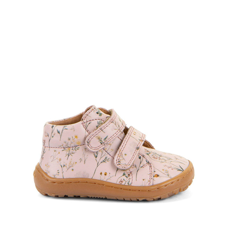 Froddo Kids Barefoot First Step Shoe - Flowers, outer side view.