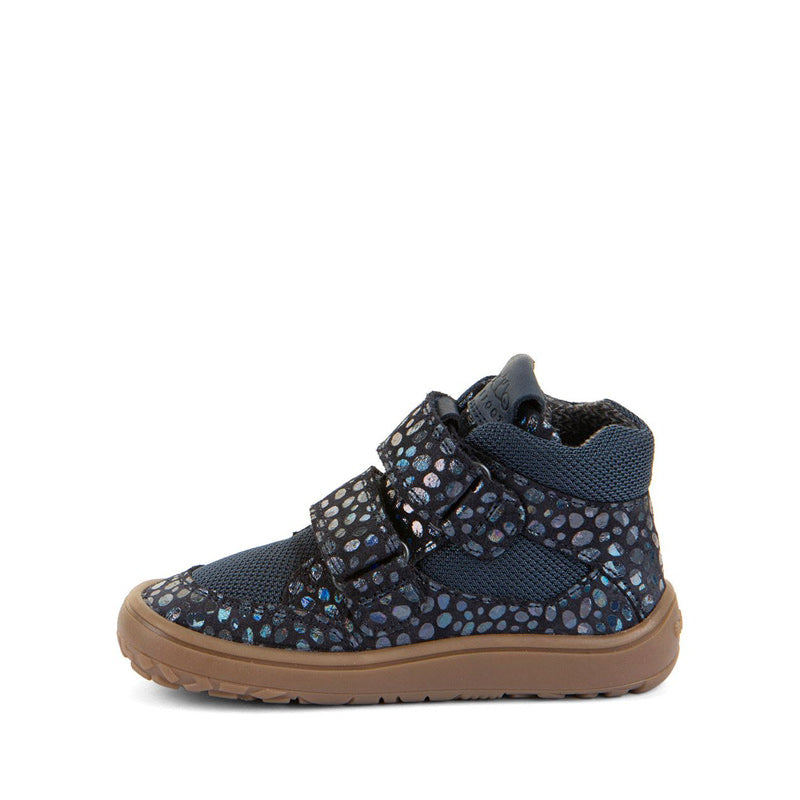 Froddo Kids Barefoot Tex Autumn Waterproof Boot - Blue, inner side view.