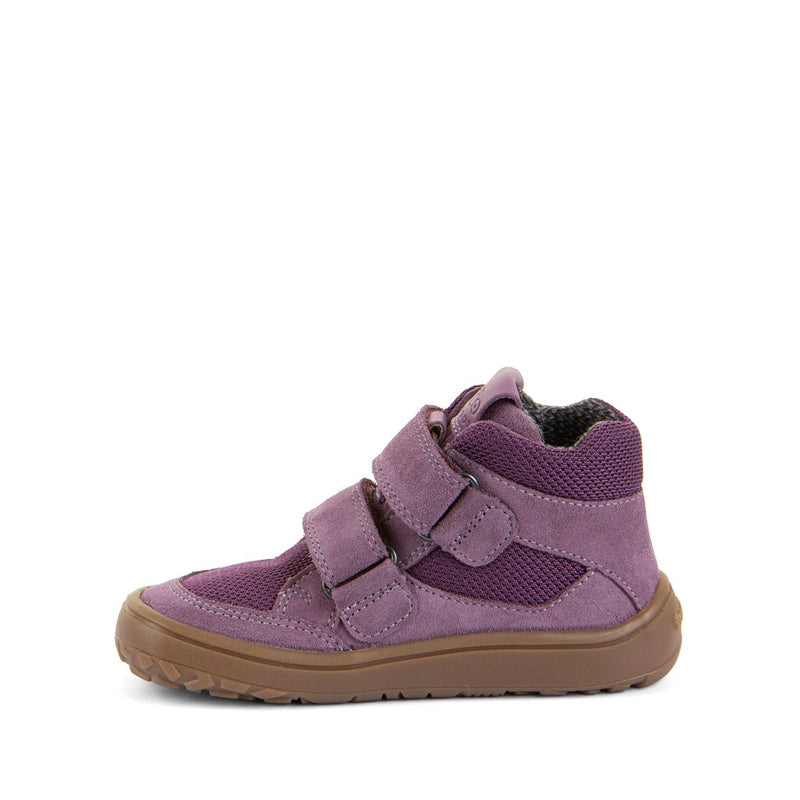 Froddo Kids Barefoot Tex Autumn Waterproof Boot - Grape Wine, inner side view.