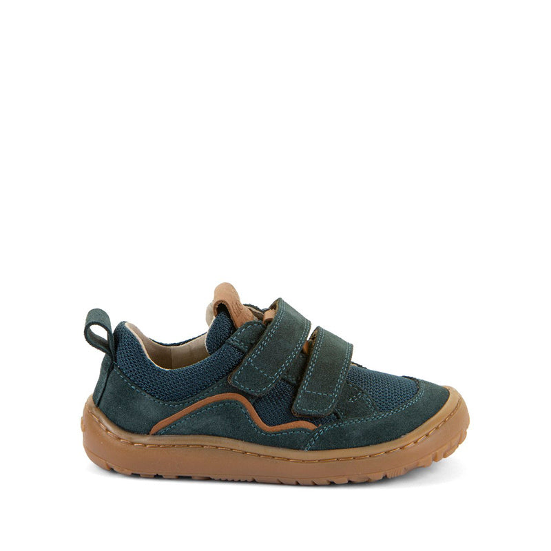Froddo Kids Barefoot Base Sports Shoe - Petroleum, outer side view.