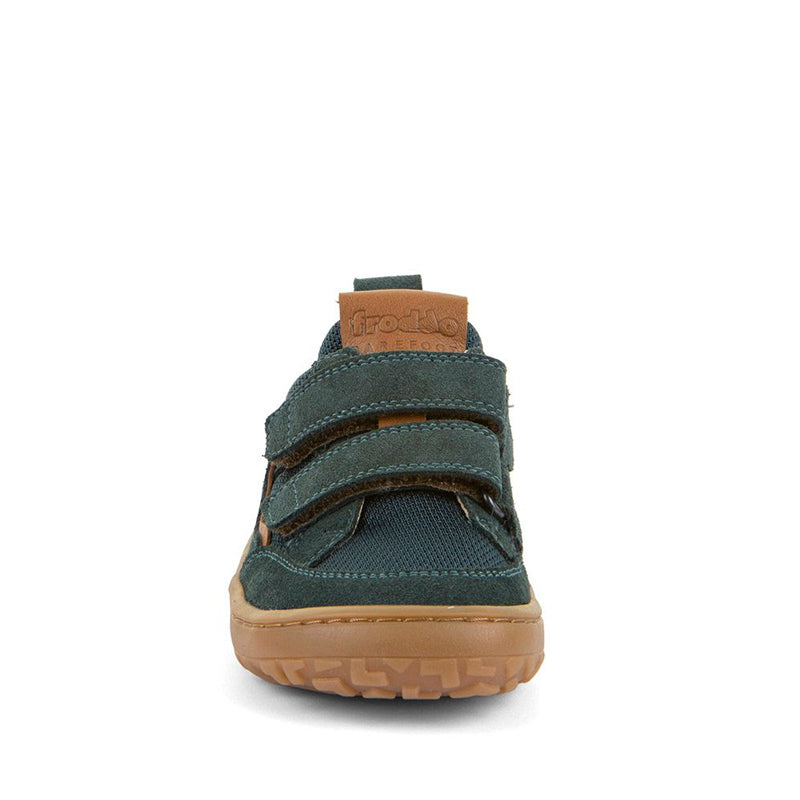 Froddo Kids Barefoot Base Sports Shoe - Petroleum, front view.
