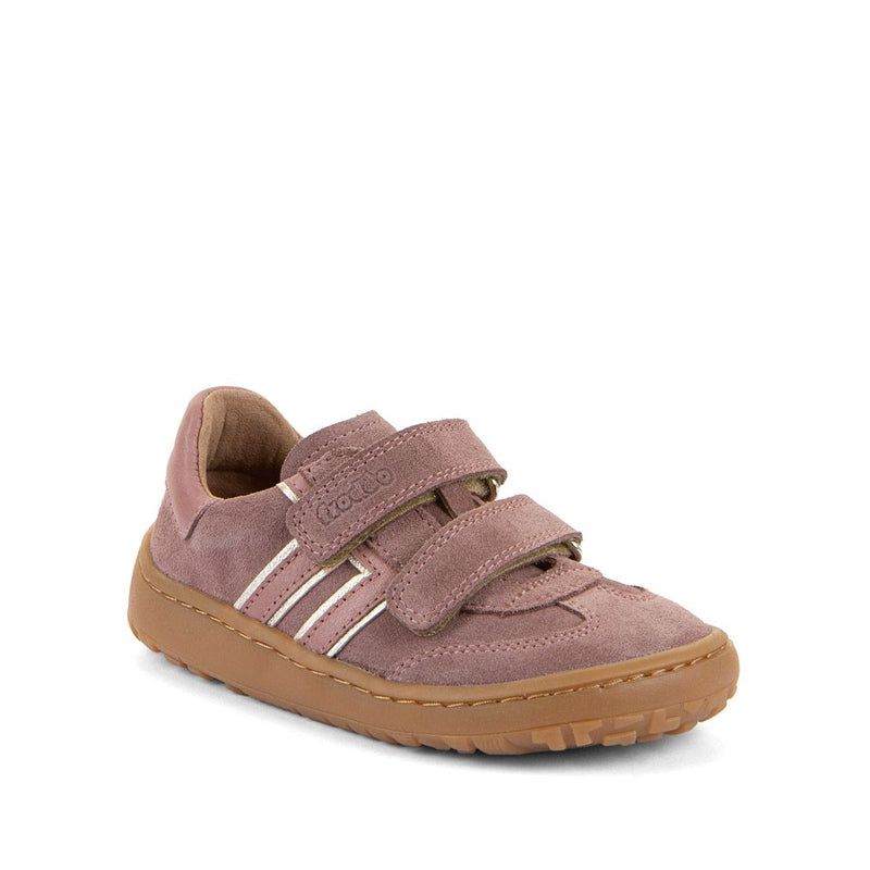 Froddo F-Motion Shoe - Dark Pink, angled view showing outer side and front.