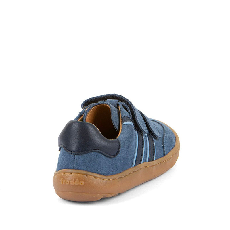 Froddo F-Motion Shoe - Denim, angled view showing outer side and rear.
