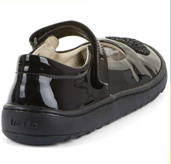 Froddo Kids Barefoot Mary Jane School Shoes - Hearts Patent