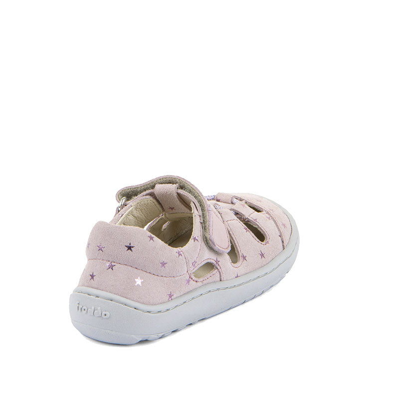Froddo Barefoot Elastic Sandals - Pink Stars