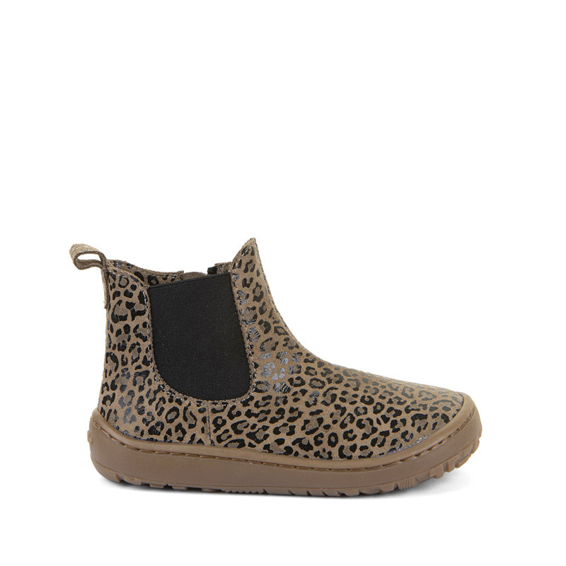 Froddo Kids Barefoot Chelys Boot - Beige+, outer side view.