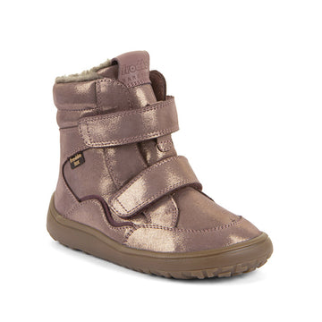 Froddo Kids Barefoot Tex Winter Leather Boots - Pink Gold