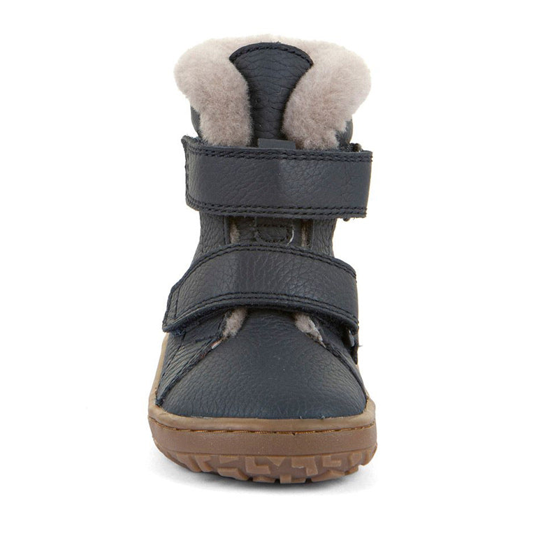 Froddo Kids Barefoot Winter Furry Boots - Dark Blue