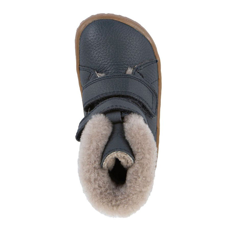 Froddo Kids Barefoot Winter Furry Boots - Dark Blue