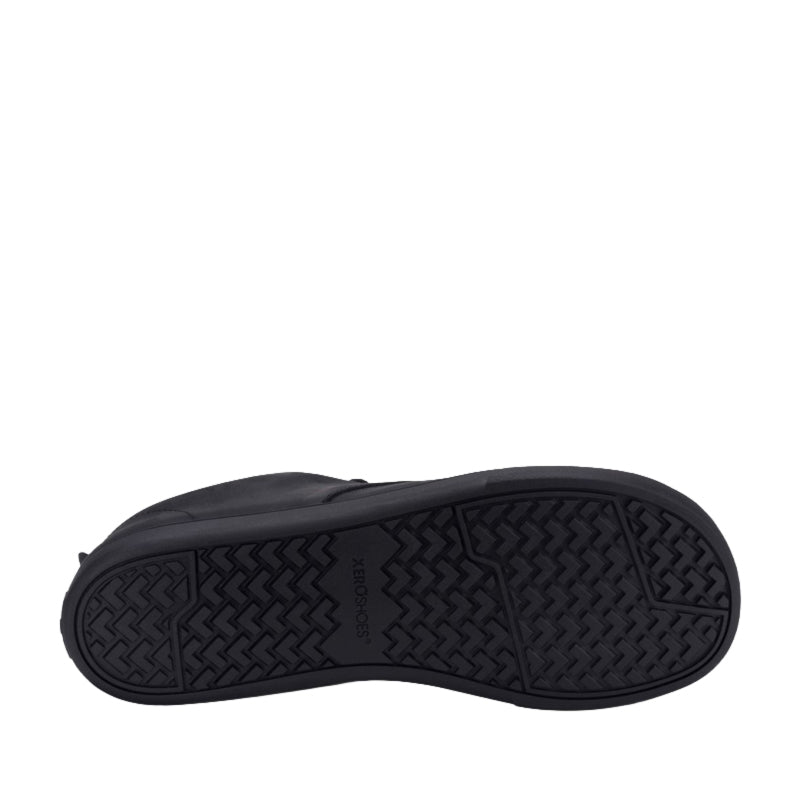 Xero Men's Leather Shoe Glenn - Black, sole view.