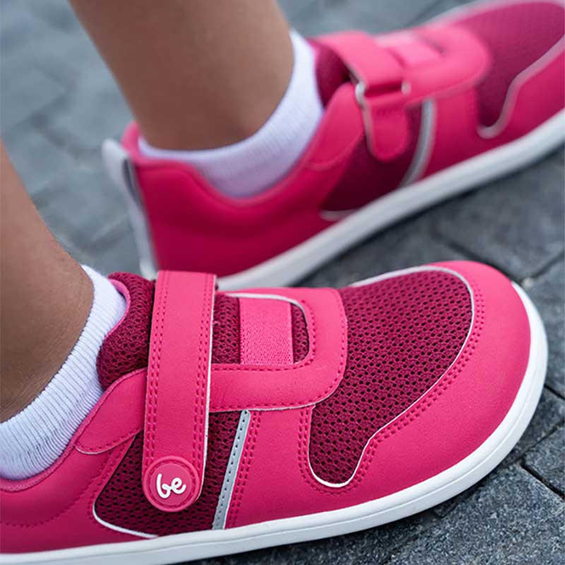 Person wearing Be Lenka Kids Trainers Glade - Dark Pink