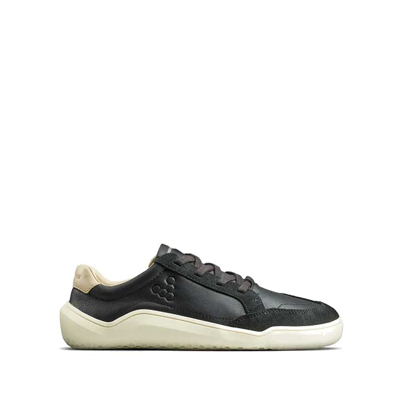 Vivobarefoot Junior Trainer Gobi - Obsidian, outer side view.