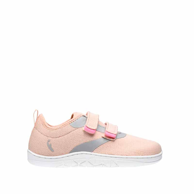Freet Junior Velcro Trainers Hoppee - Salmon Grey