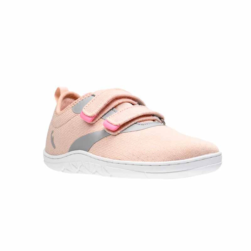 Freet Junior Velcro Trainers Hoppee - Salmon Grey