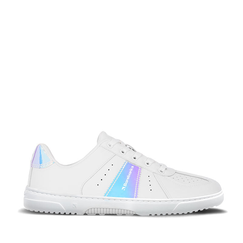 Be Lenka Adults Barebarics Trainers,Icara - White and Pastel Iridescent, outer side view