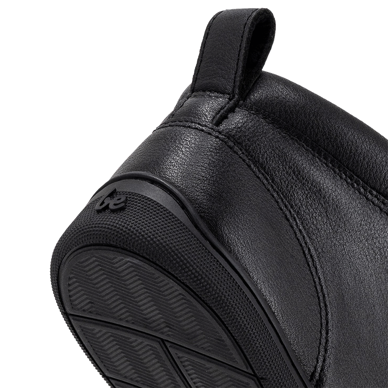 Be Lenka Adults Boot Icono - Black, close up of heel.