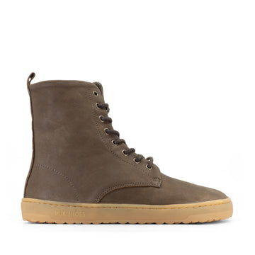 Mukishoes Igneous Terra Boot - Brown, outer side view.