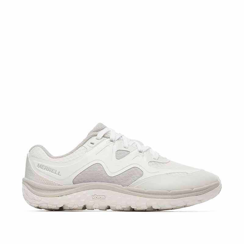 Merrell Women's Trail Glove 8 Trainer - White, outer side view.
