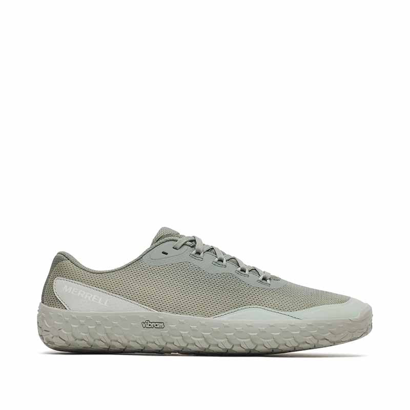 Merrell Men's Vapor Glove 7 Trainer - White Sage, outer side view.