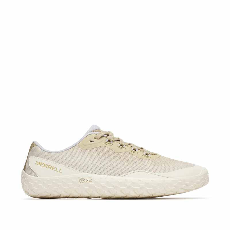 Merrell Women's Vapor Glove 7 Trainer - Stucco/Casper, outer side view.