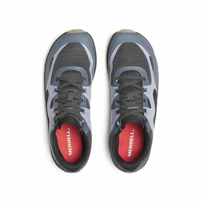 Pair of Merrell Men's Trail Glove 8 Trainers - Comet, top view.