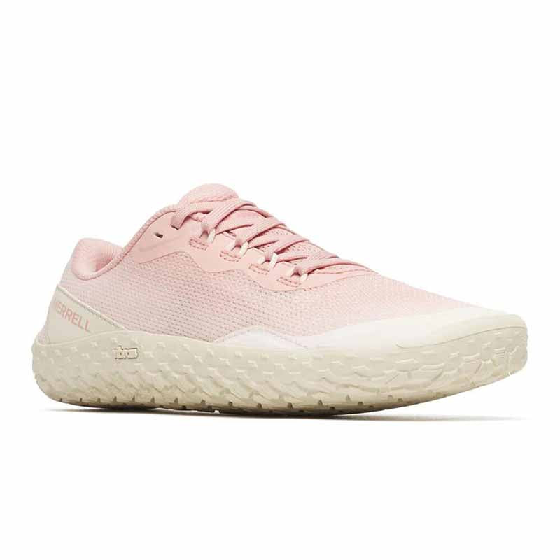 Merrell Women's Vapor Glove 7 Trainers - Rosa, angled view showing outer side and front.