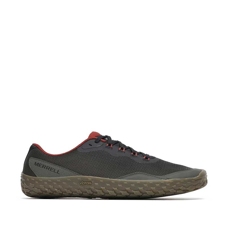 Merrell Men's Vapor Glove 7 Trainer - Beluga, outer side view.