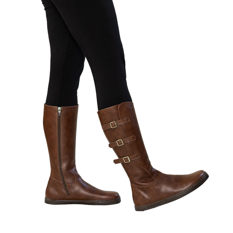 Person wearing Peerko Women's Boots Joana - Brown.
