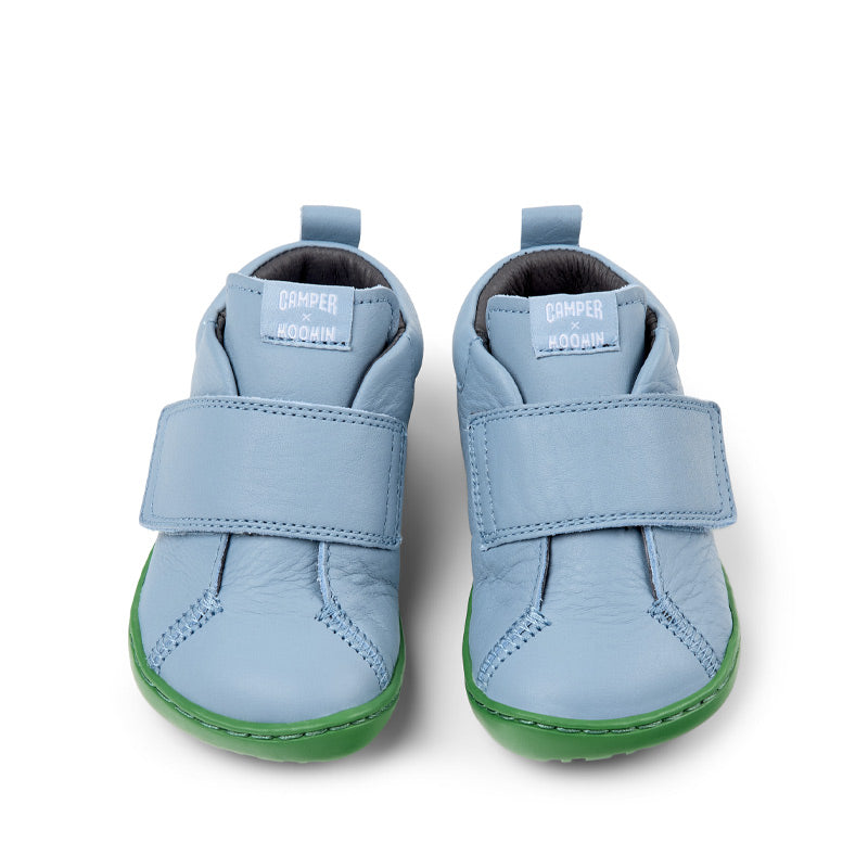 Camper Kids First Walker Peu Leather Ankle Boots - Moomin Blue