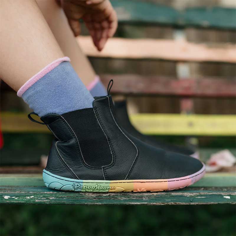 Child wearing PaperKrane Kids Chelsea Boots - Kranebow.