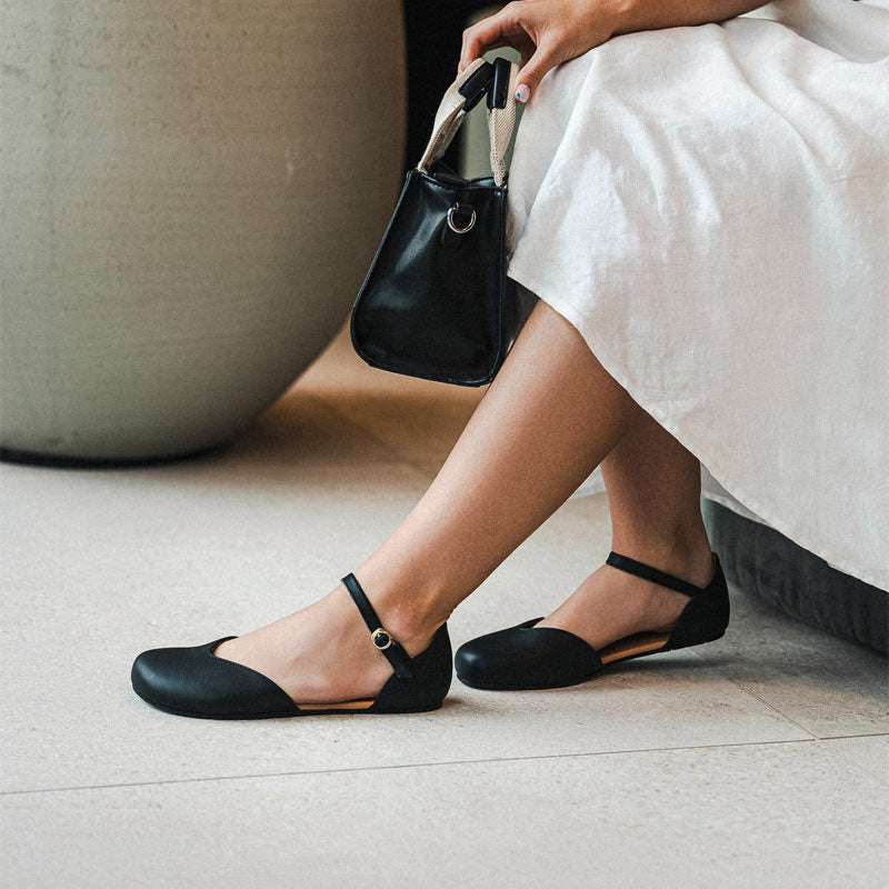 Person wearing Be Lenka Women's Ballet Shoes Lilea - Black.