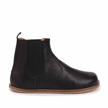 Tikki Lang.S Women's Chelsea Boot Luna - Nero, outer side view.