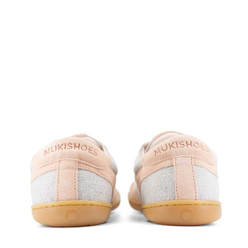 Pair of Mukishoes Trainers Lyra - Venus, rear view.