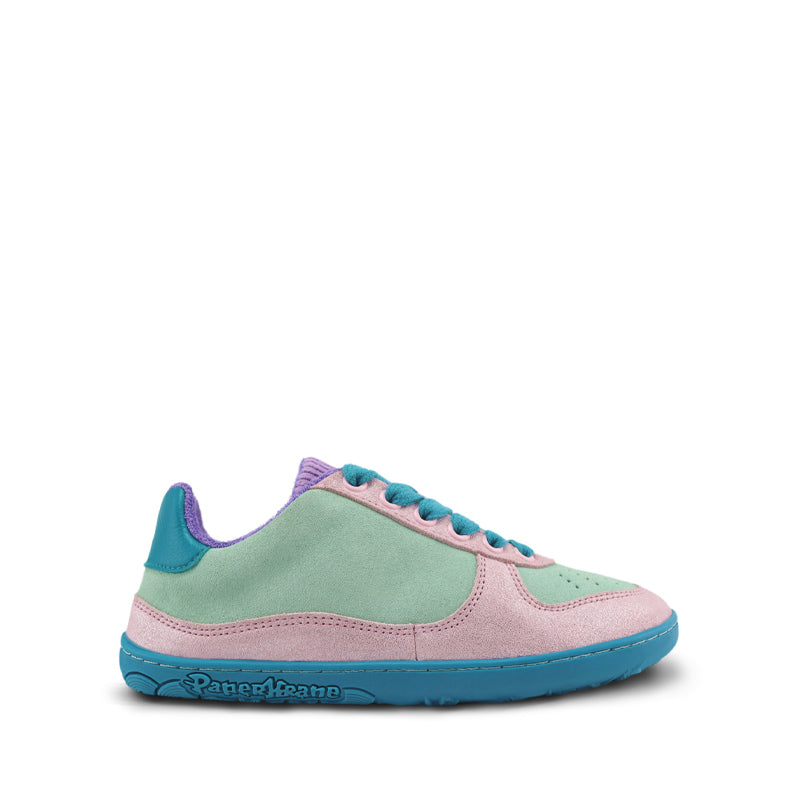 PaperKrane Kids Low Shoe - Minty, outer side view.