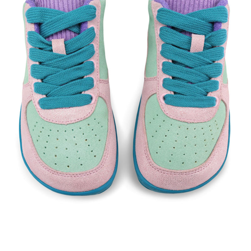 Pair of PaperKrane Adults Low Shoes - Minty, top view.