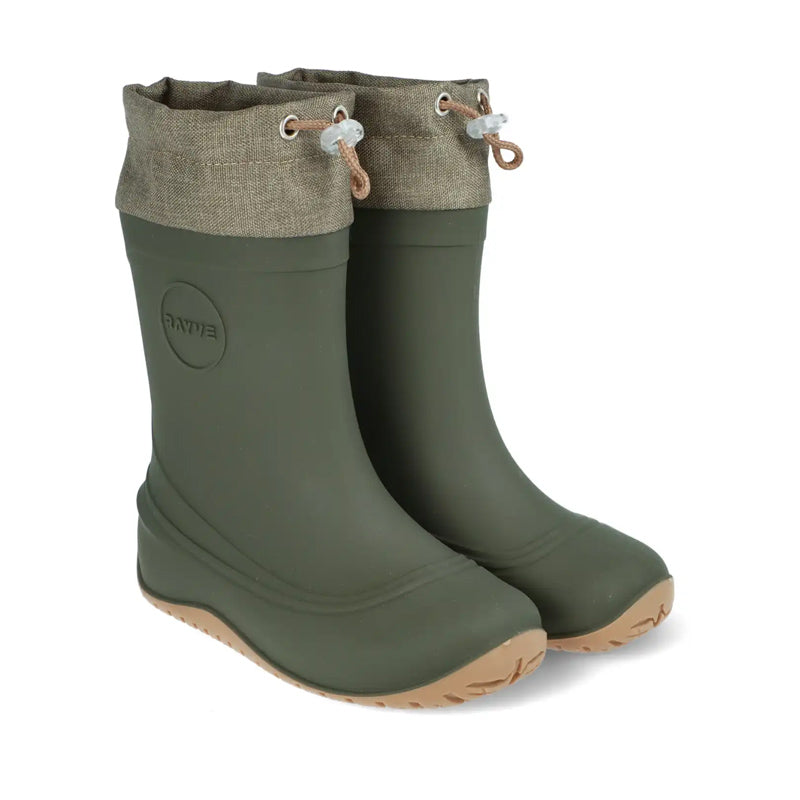 Rayve Kids Wellingtons Monsoon Winter Cover - Khaki