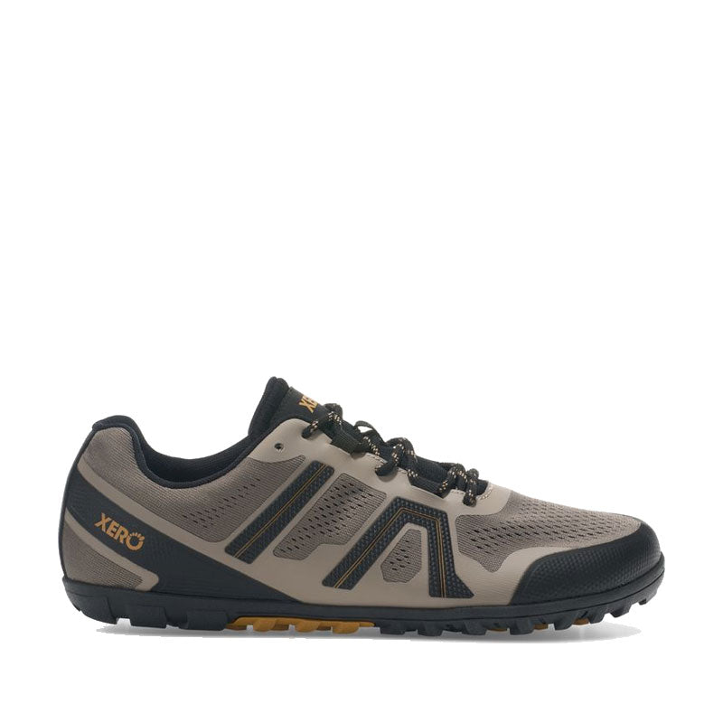 Xero Men's Trail Shoe Mesa Trail II - Fallen Rock/Black, outer side view.